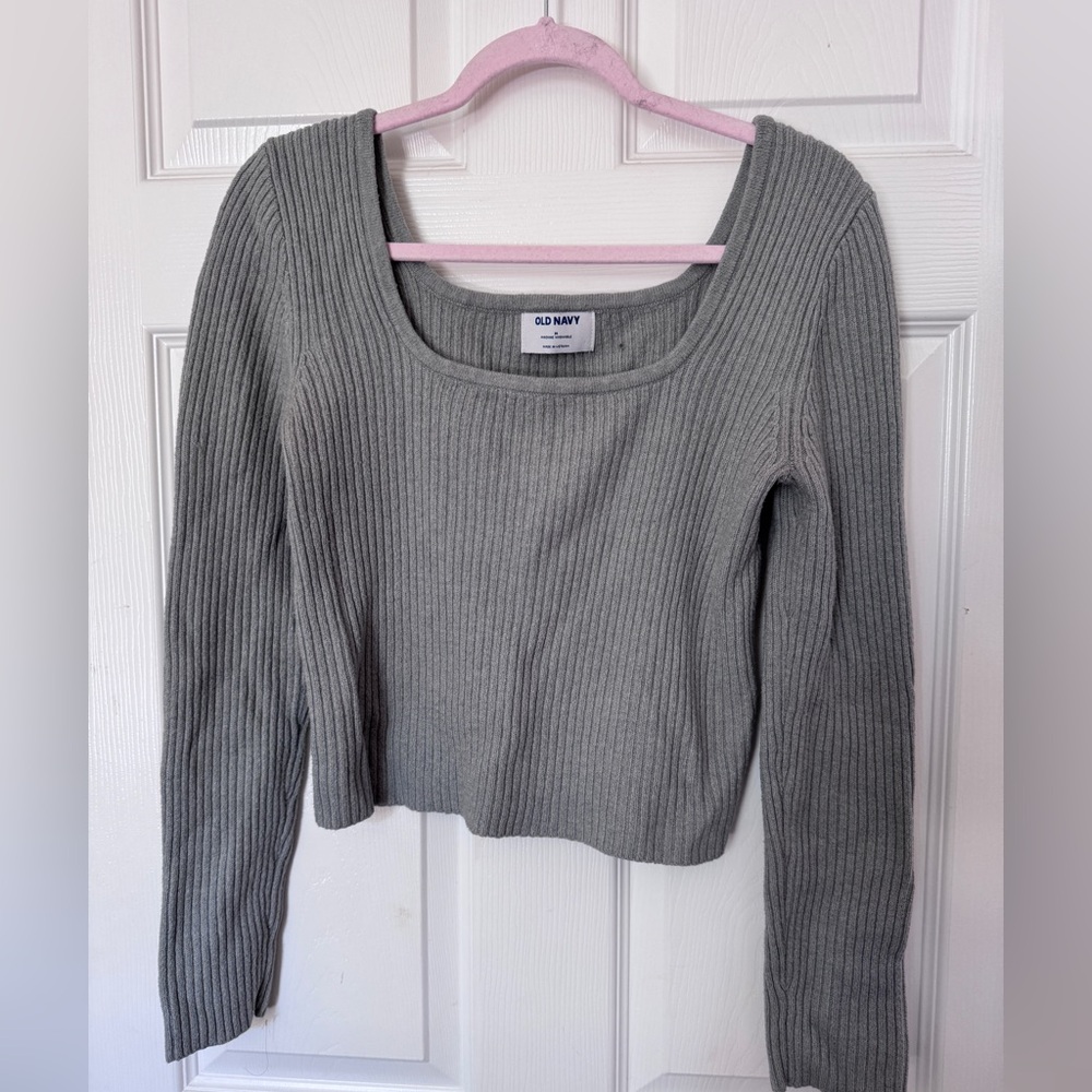 Old Navy Silver Sage Knit Pullover